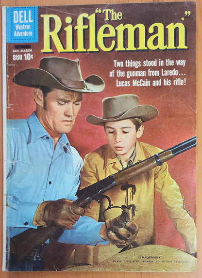 THE RIFLEMAN #2 CHUCK CONNORS & JOHNNY CRAWFORD PHOTO COVER 1960