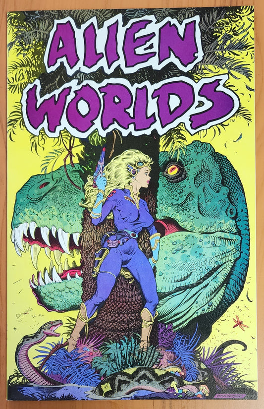 ALIEN WORLDS #1 WILLIAM STOUT COVER 1988