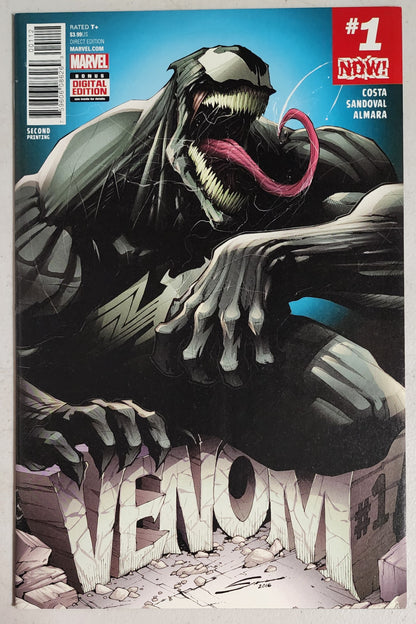 VENOM #1 2ND PRINT VARIANT 2016 (1ST LEE PRICE) [S02] Venom MARVEL COMICS