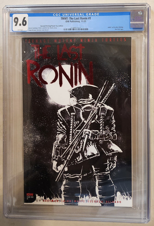9.6 CGC TMNT THE LAST RONIN #1 2ND PRINT THANK YOU FOIL VARIANT [3798822019]