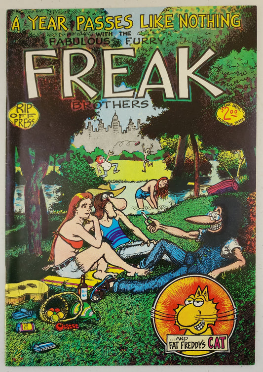 FABULOUS FURRY FREAK BROTHERS #3 8th print RIP OFF PRESS