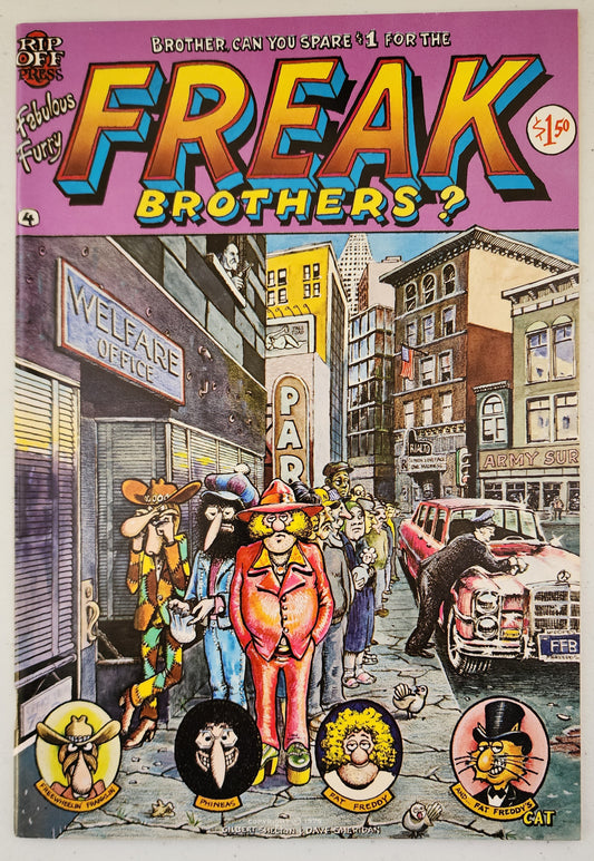 FABULOUS FURRY FREAK BROTHERS #4 4th print RIP OFF PRESS