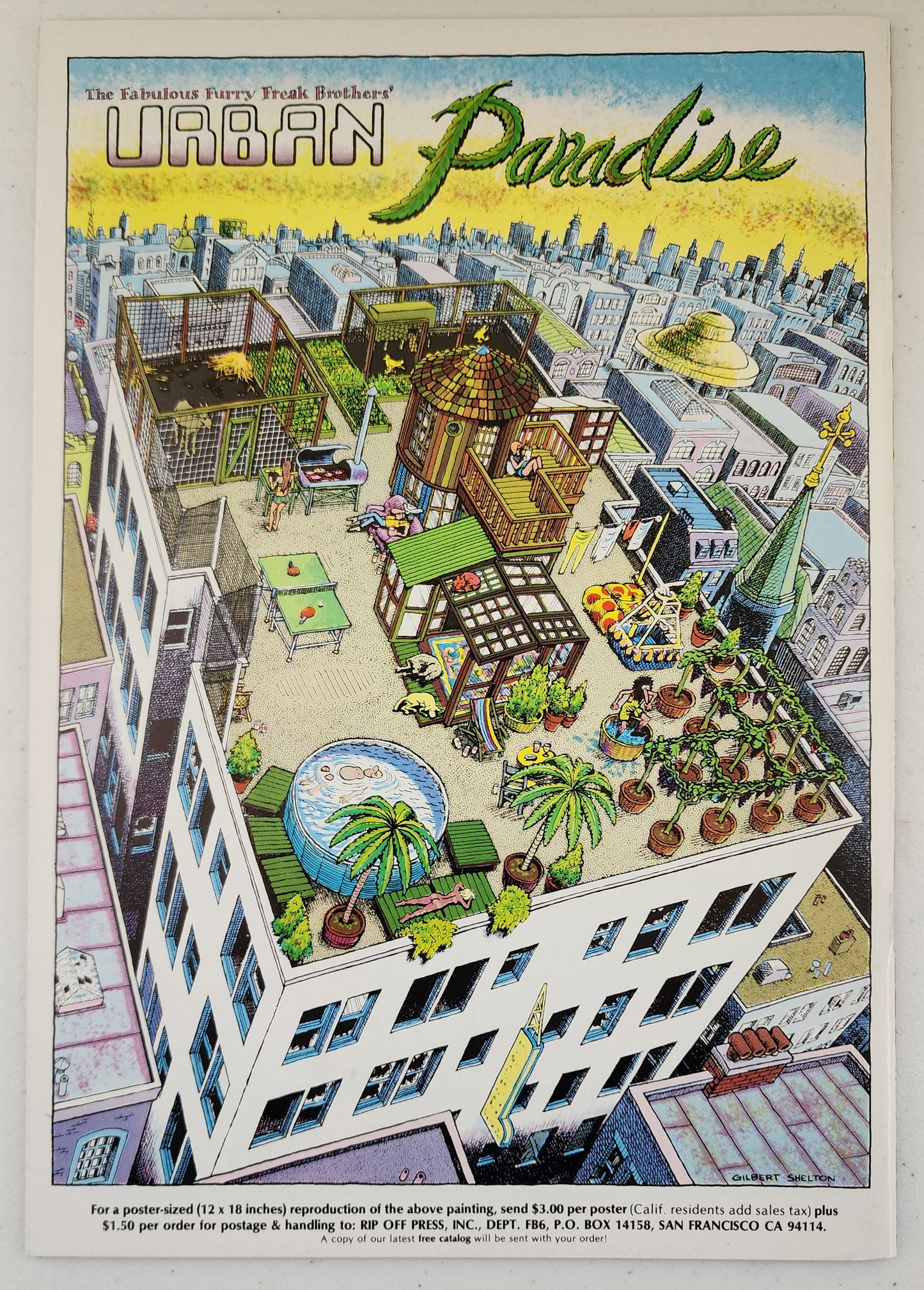 FABULOUS FURRY FREAK BROTHERS #6 3rd print RIP OFF PRESS