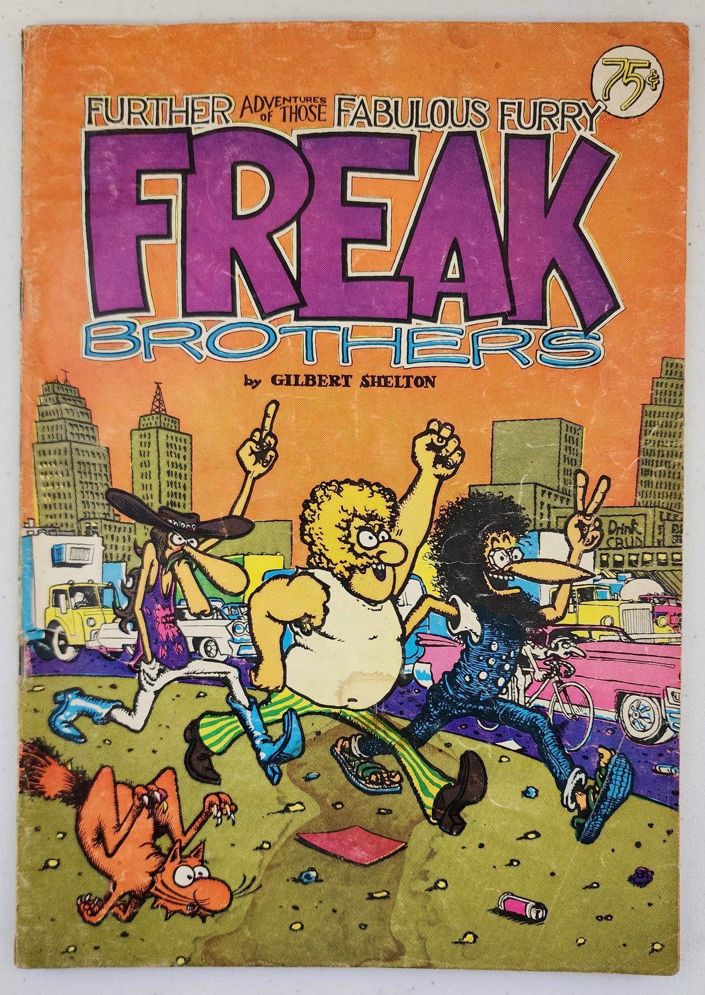 THE FABULOUS FURRY FREAK BROTHERS #2 1975 8th print RIP OFF PRESS