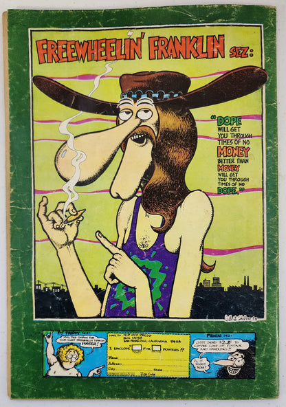 THE FABULOUS FURRY FREAK BROTHERS #2 1975 8th print RIP OFF PRESS