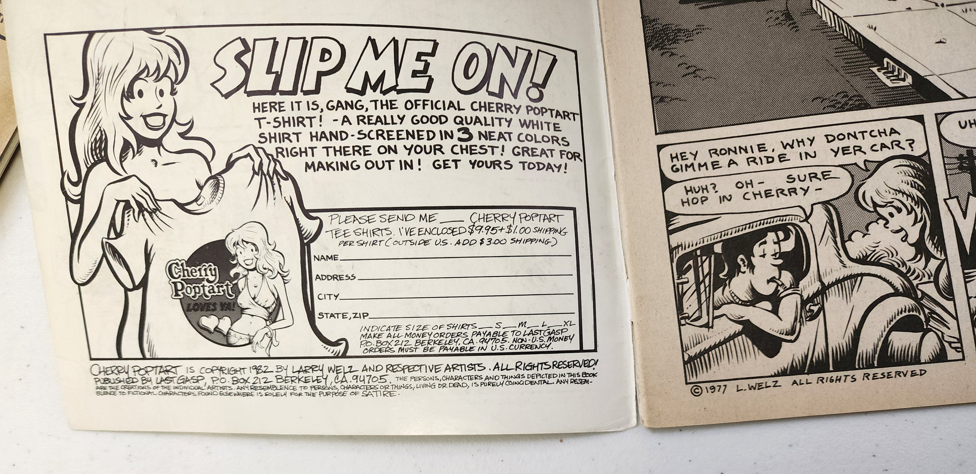 CHERRY POPTART #1 2ND PRINT 1985 CHERRY COMICS