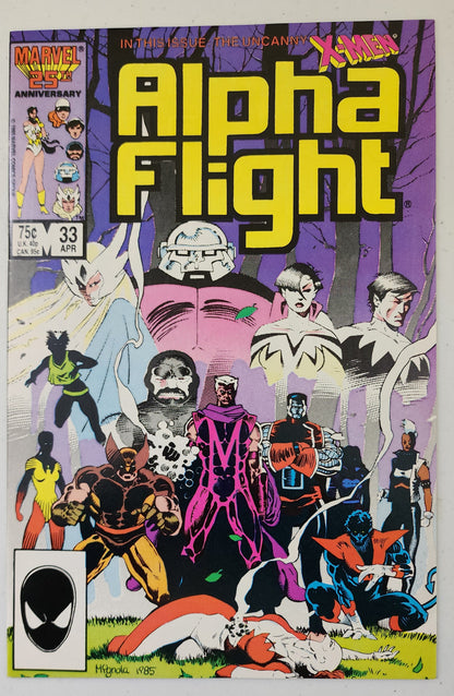 ALPHA FLIGHT #33 1986 (1ST APP LADY DEATHSTRIKE) MARVEL COMICS