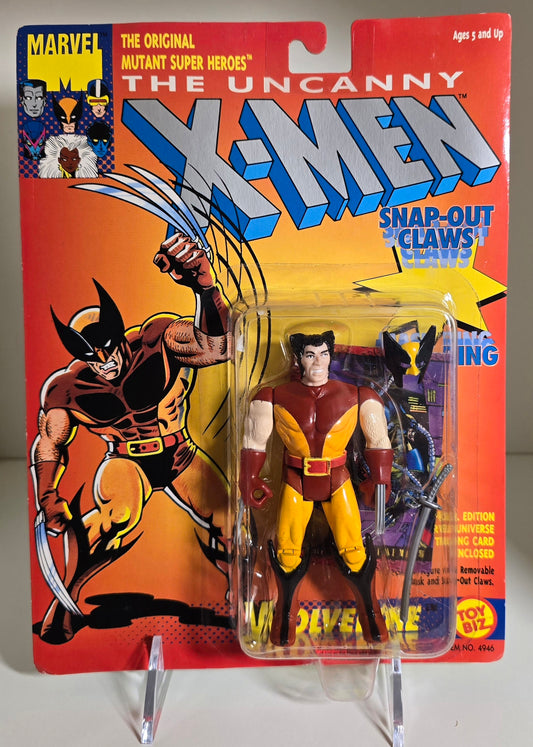 TOY BIZ UNCANNY X-MEN WOLVERINE ORIGINAL COSTUME ACTION FIGURE SERIES 1 1991 [PH03] X-Men Toy Biz   