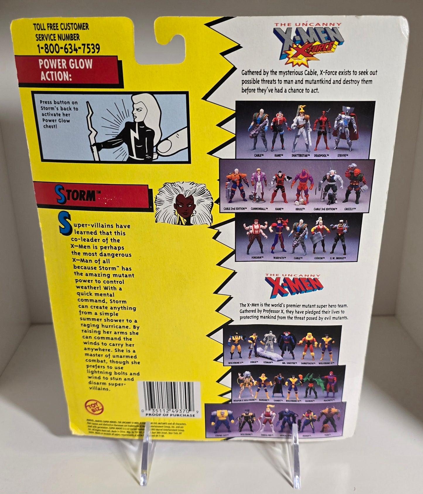 TOY BIZ UNCANNY X-MEN STORM ACTION FIGURE 1993 [PH01] X-Men Toy Biz   