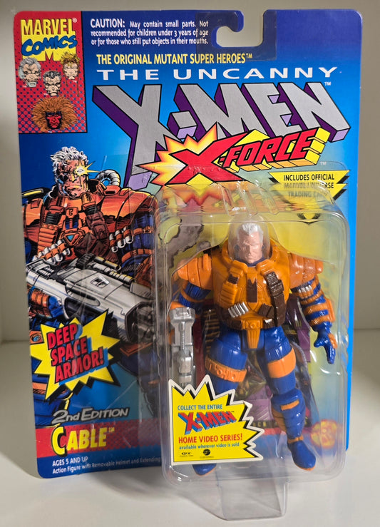 TOY BIZ UNCANNY X-MEN CABLE 2ND EDITION ACTION FIGURE 1993 [PH03] X-Men Toy Biz   