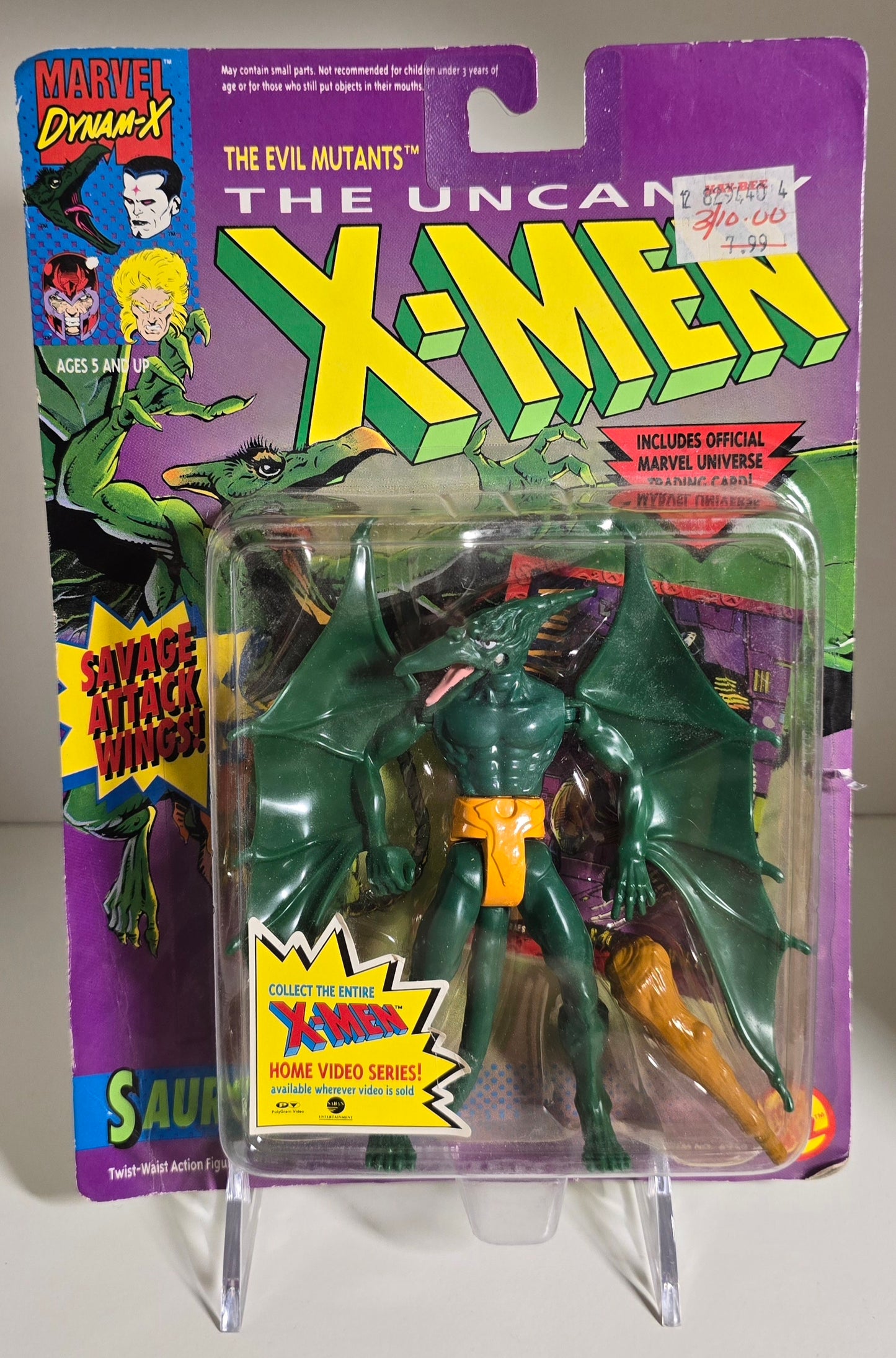 TOY BIZ UNCANNY X-MEN SAURON ACTION FIGURE 1992 [PH02] X-Men Toy Biz   