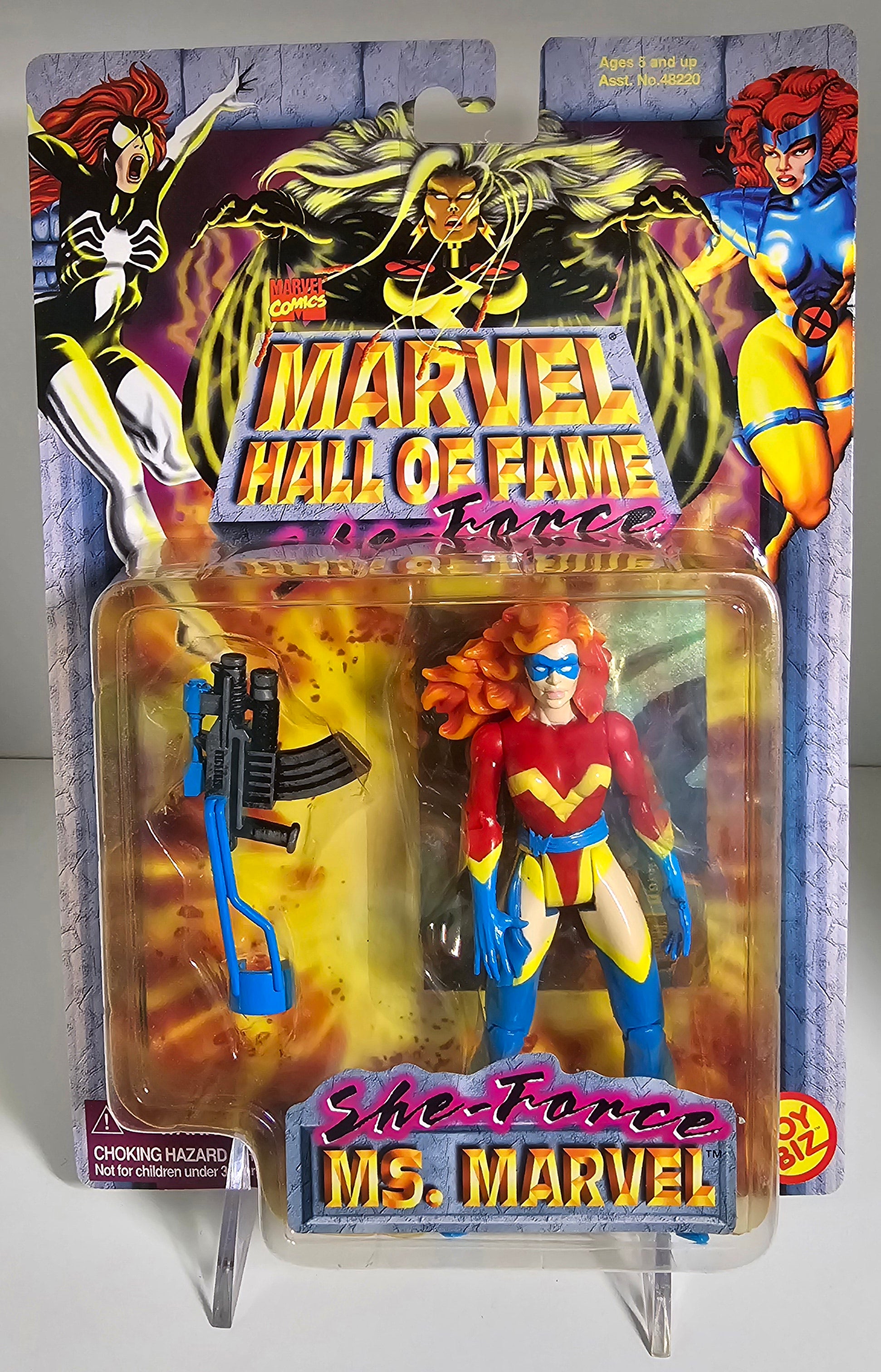 TOY BIZ MARVEL HALL OF FAME SHE-FORCE MS MARVEL ACTION FIGURE [PH01] X-Men Toy Biz   