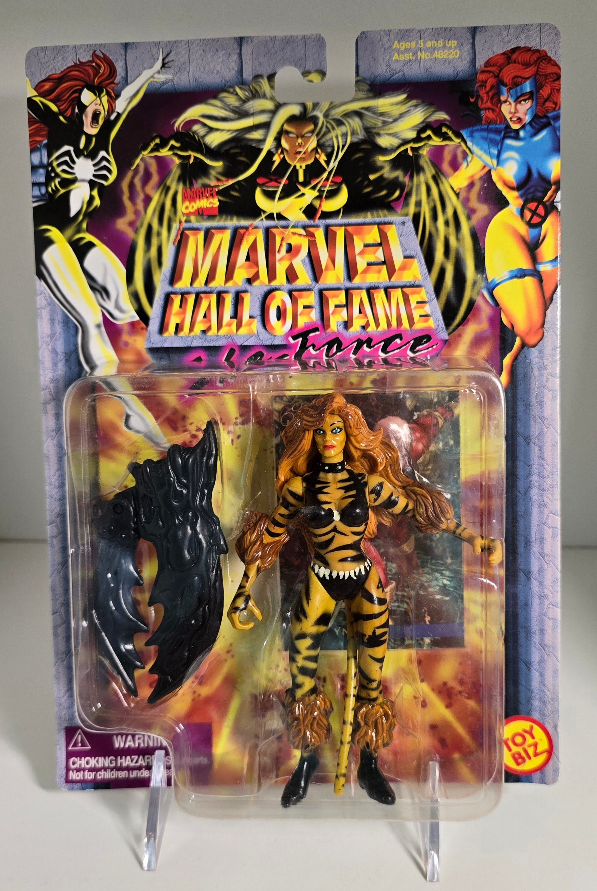 TOY BIZ MARVEL HALL OF FAME SHE-FORCE TIGRA ACTION FIGURE [PH01