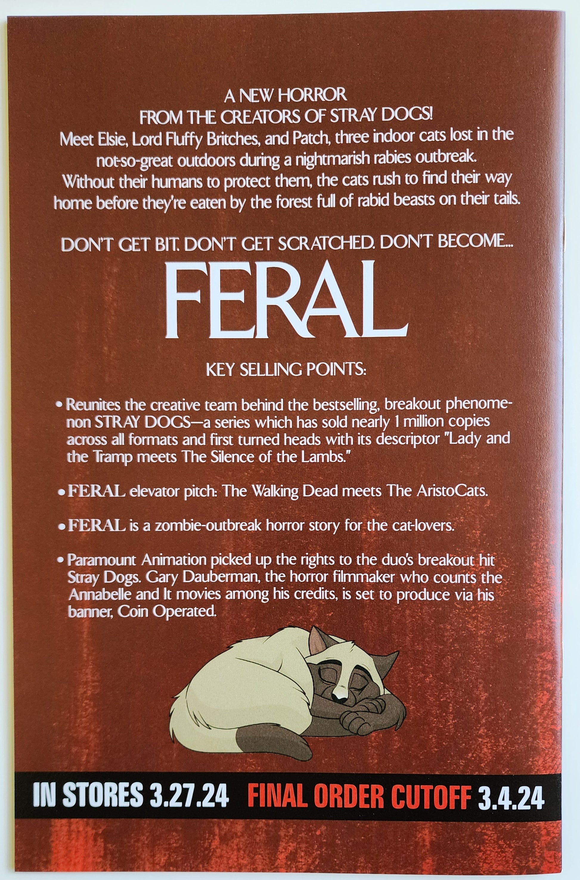 FERAL #1 TONY FLEECS COMICSPRO EXCLUSIVE VARIANT 2024 Feral IMAGE COMICS   