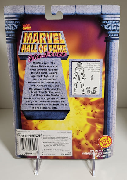 TOY BIZ MARVEL HALL OF FAME SHE-FORCE DAZZLER ACTION FIGURE [PH02] X-Men Toy Biz   