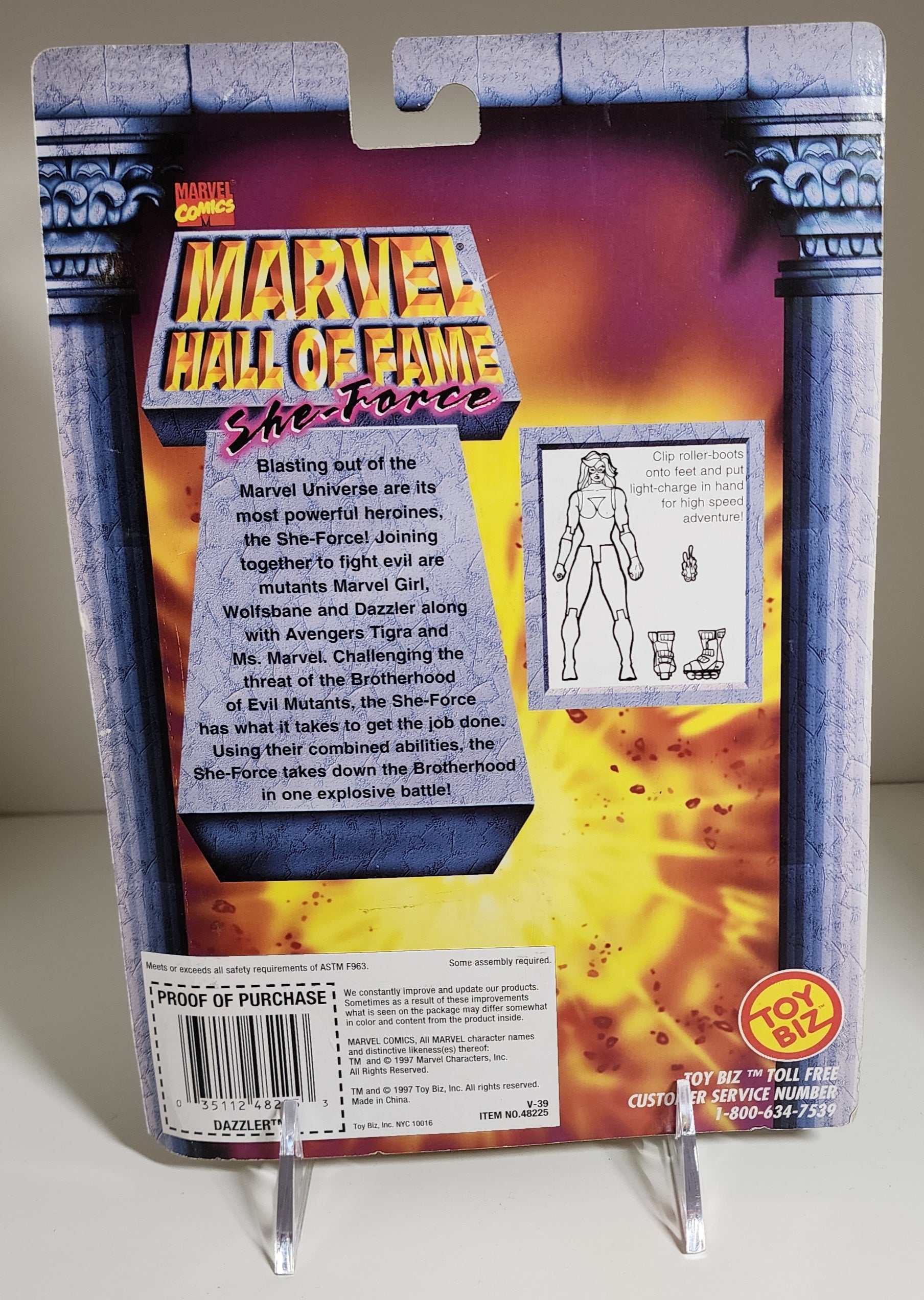 TOY BIZ MARVEL HALL OF FAME SHE-FORCE DAZZLER ACTION FIGURE [PH03] X-Men Toy Biz   