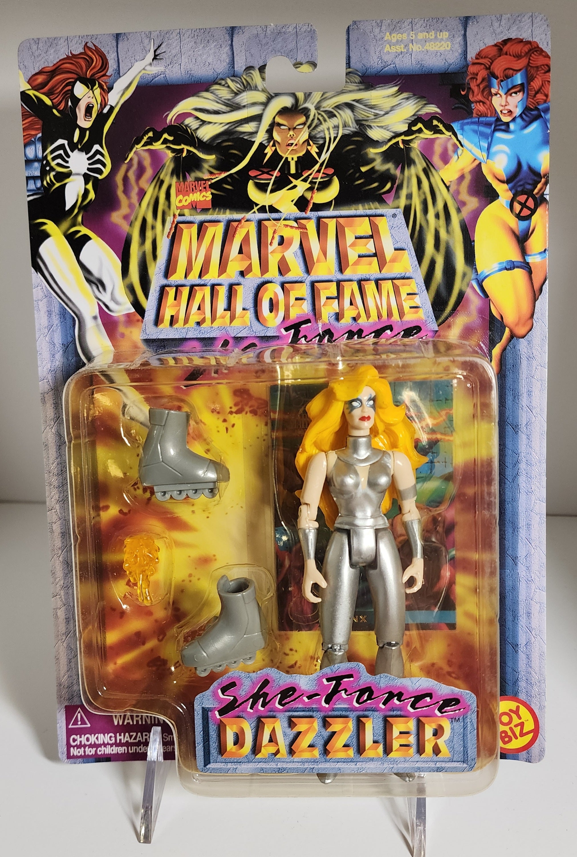 TOY BIZ MARVEL HALL OF FAME SHE-FORCE DAZZLER ACTION FIGURE [PH04