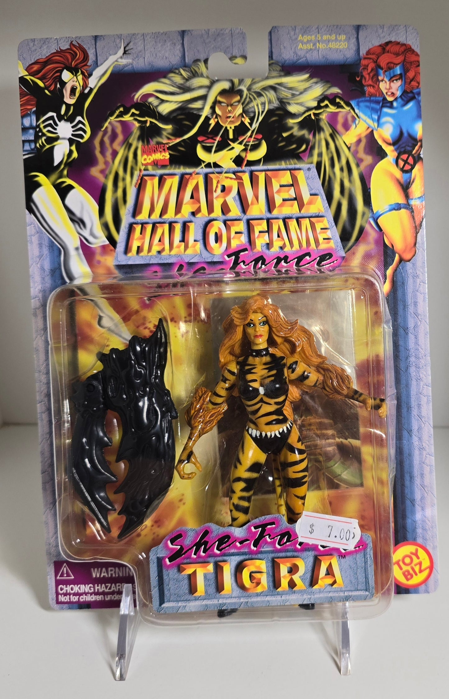 TOY BIZ MARVEL HALL OF FAME SHE-FORCE TIGRA ACTION FIGURE [PH03] X-Men Toy Biz   