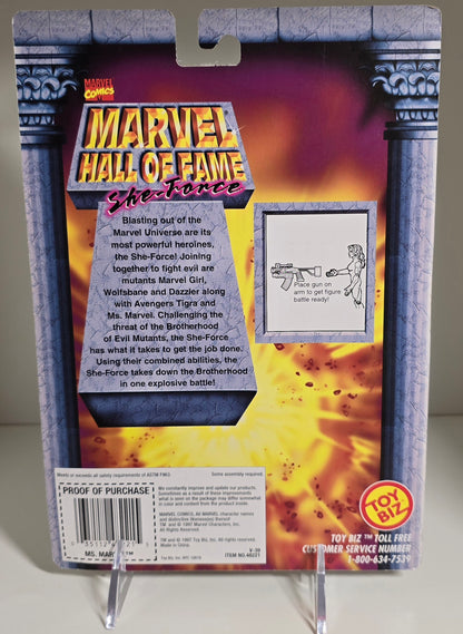 TOY BIZ MARVEL HALL OF FAME SHE-FORCE MS MARVEL ACTION FIGURE [PH02] X-Men Toy Biz   