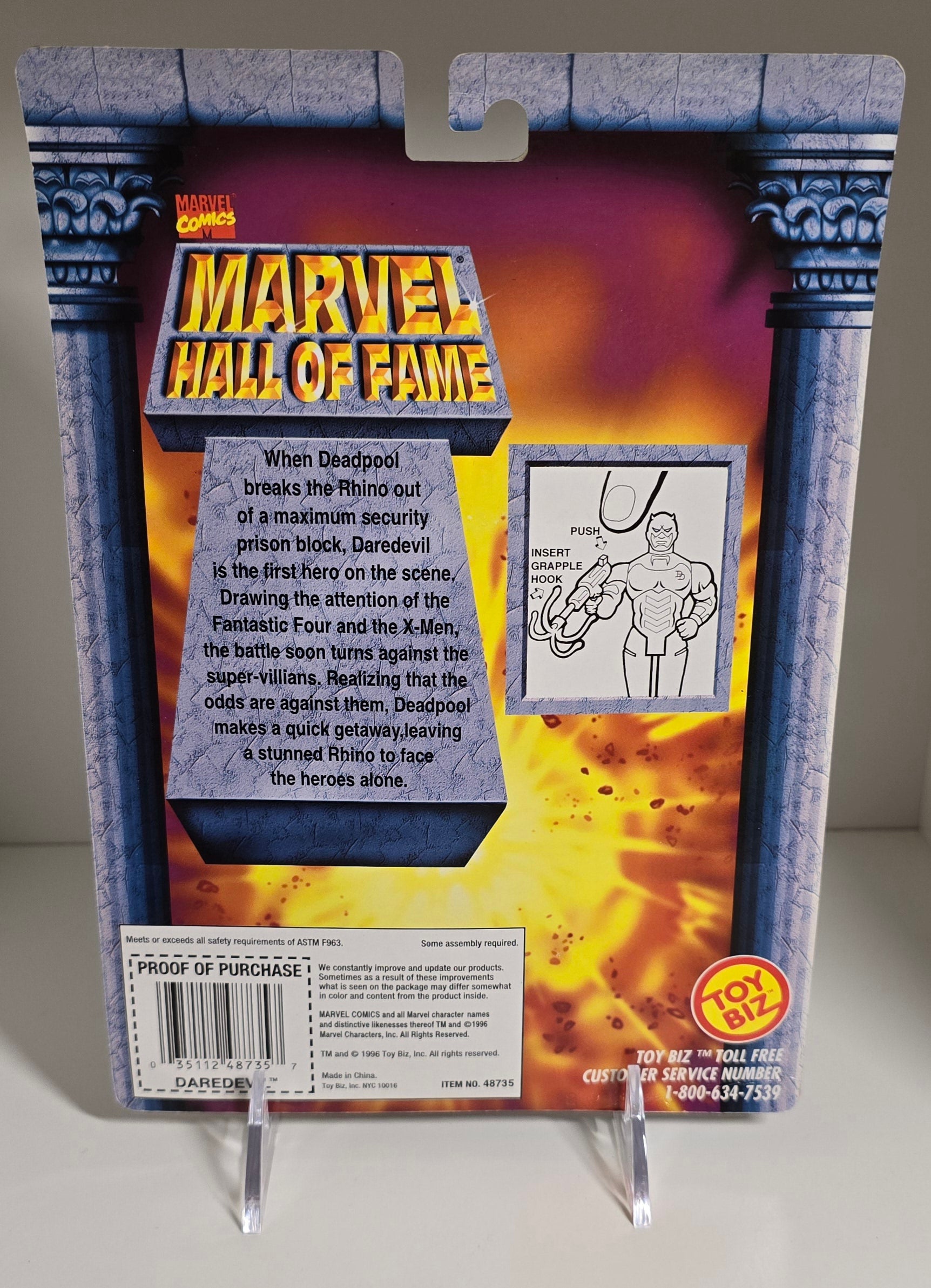 TOY BIZ MARVEL HALL OF FAME DAREDEVIL ACTION FIGURE [PH02] X-Men Toy Biz   