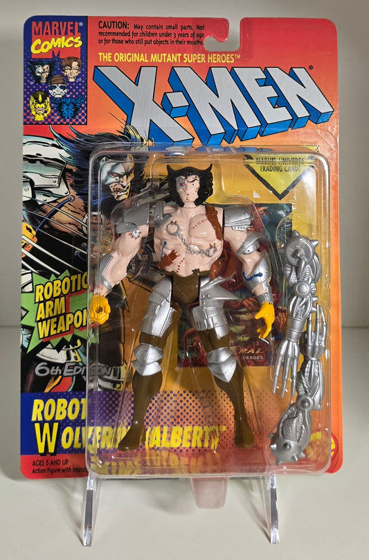 TOY BIZ UNCANNY X-MEN ROBOT WOLVERINE ALBERT ACTION FIGURE 1994 [PH03]