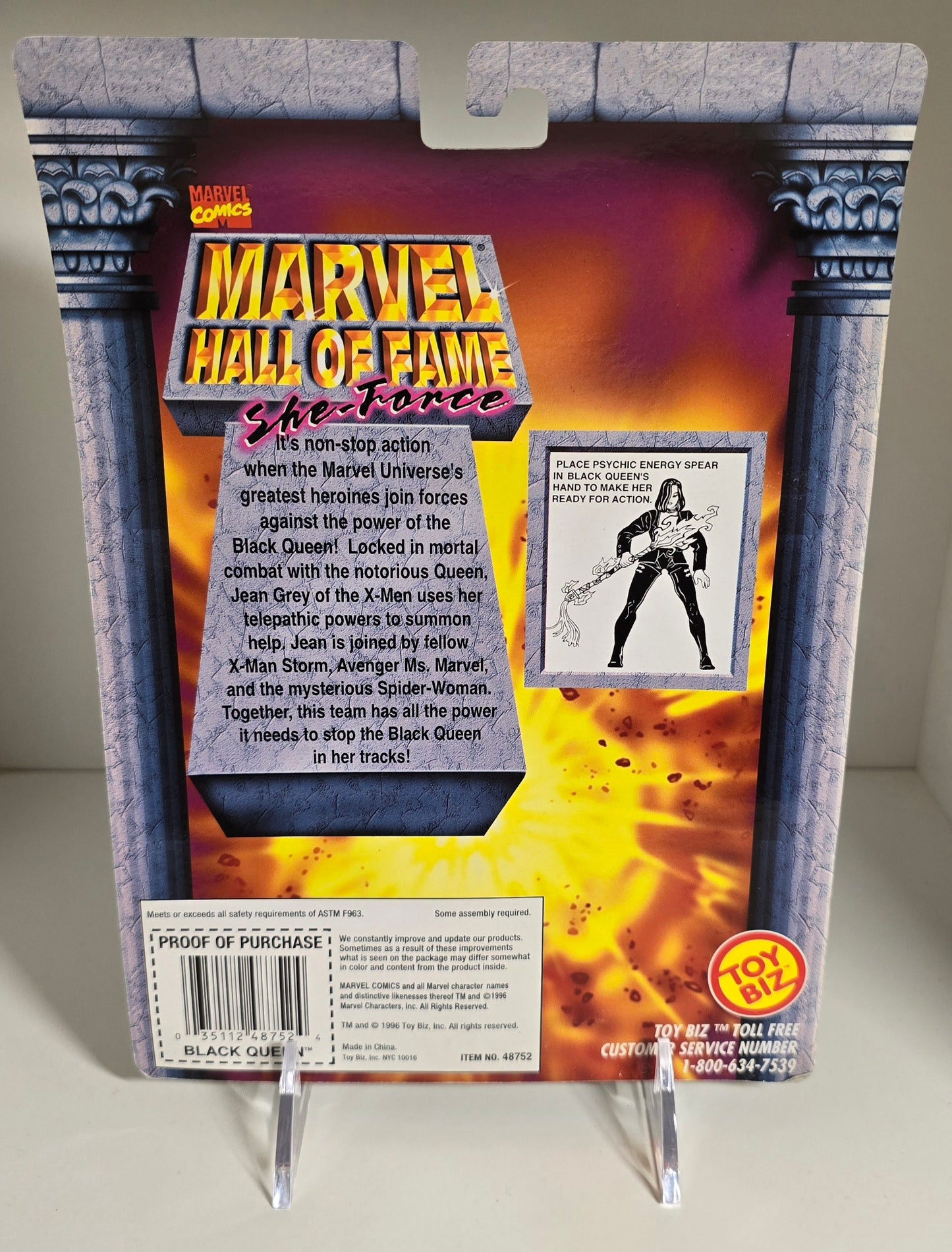 TOY BIZ MARVEL HALL OF FAME SHE-FORCE BLACK QUEEN ACTION FIGURE [PH03] X-Men Toy Biz   