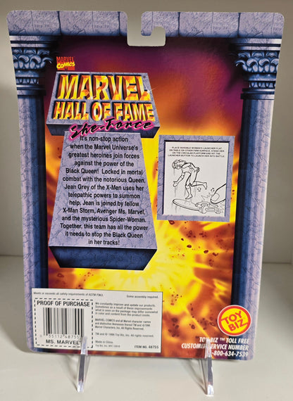 TOY BIZ MARVEL HALL OF FAME SHE-FORCE MS MARVEL ACTION FIGURE [PH01] X-Men Toy Biz   