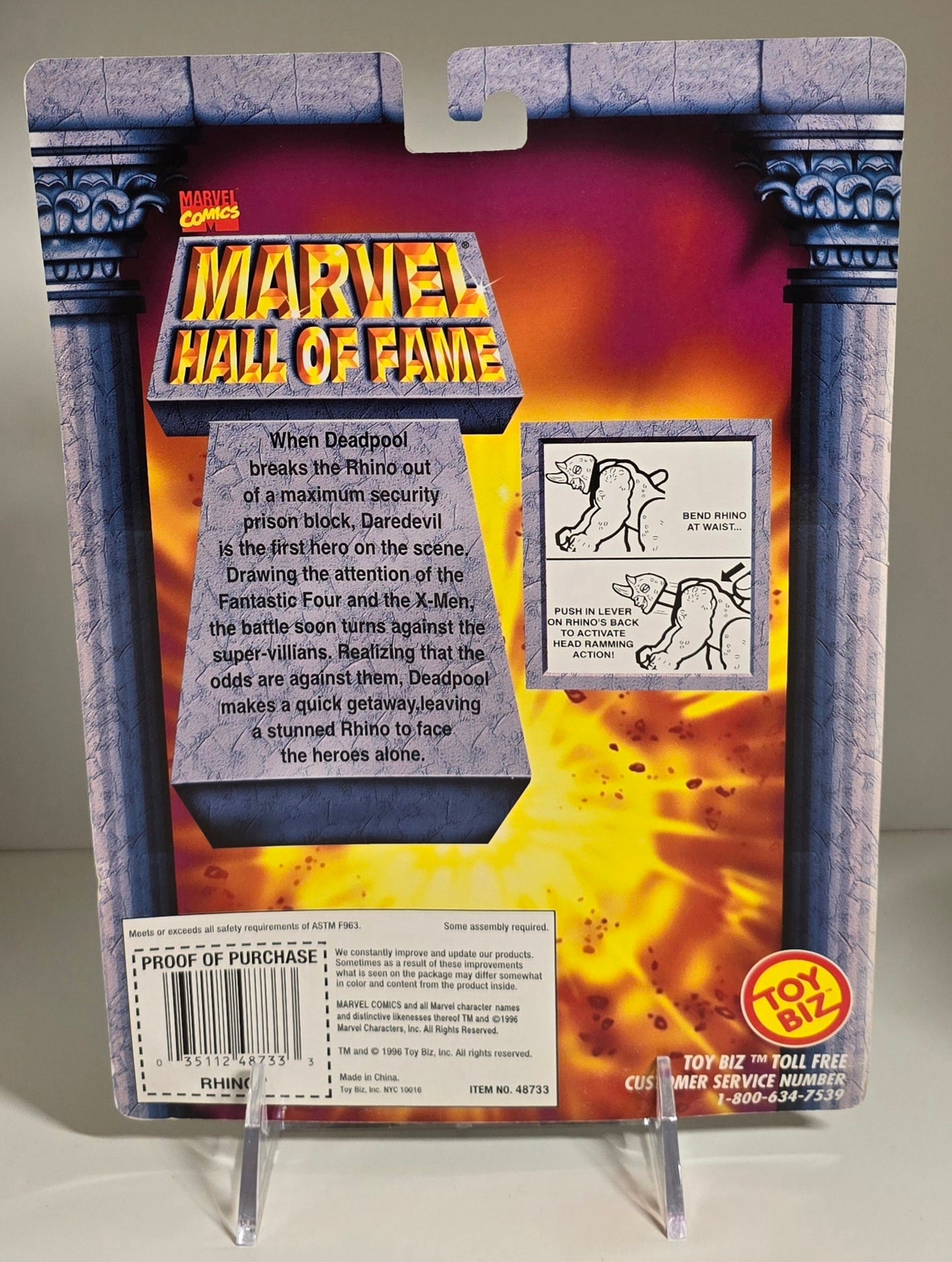 TOY BIZ MARVEL HALL OF FAME RHINO ACTION FIGURE [PH02] X-Men Toy Biz   