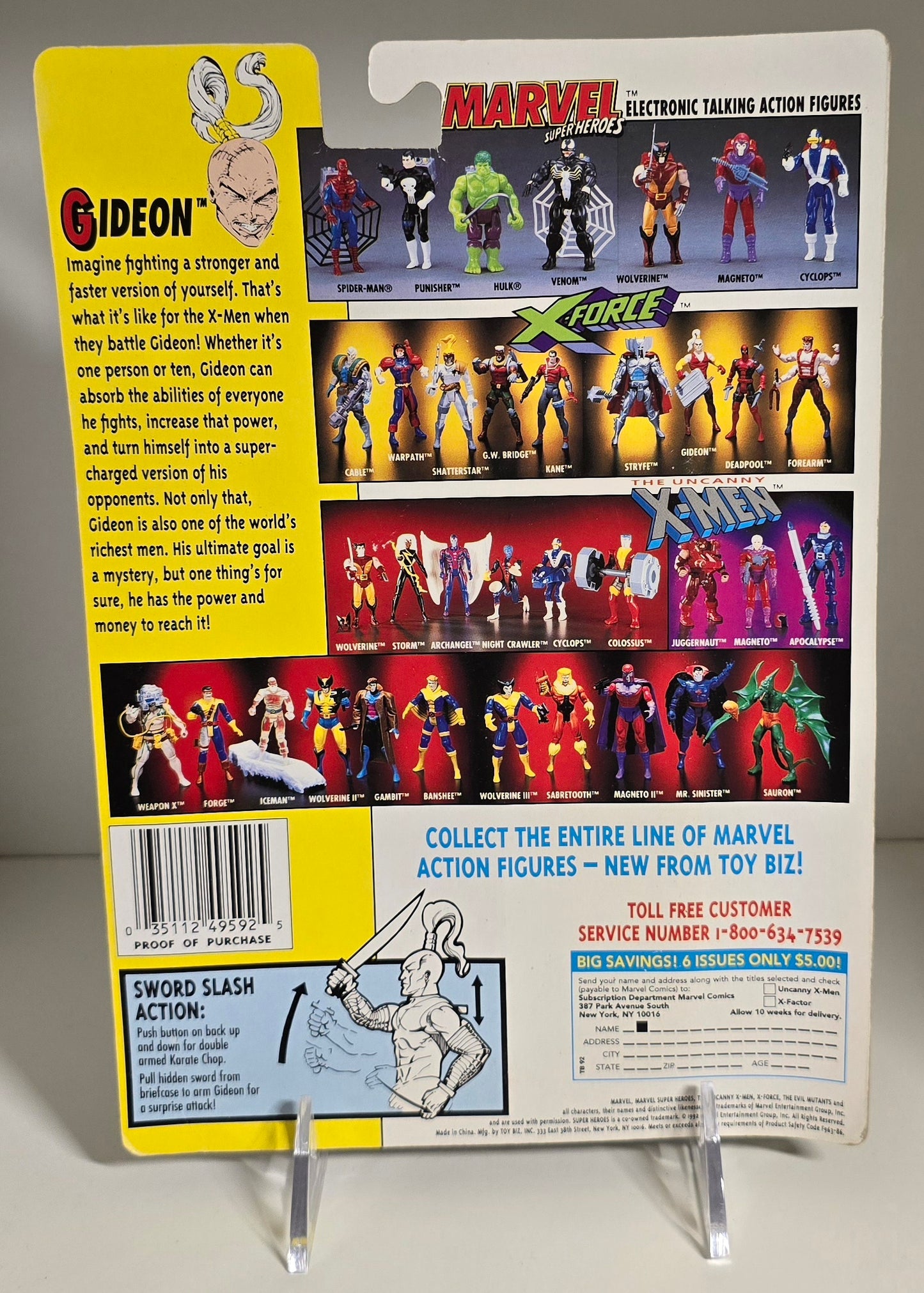 TOY BIZ X-MEN X-FORCE GIDEON X-Men Toy Biz   