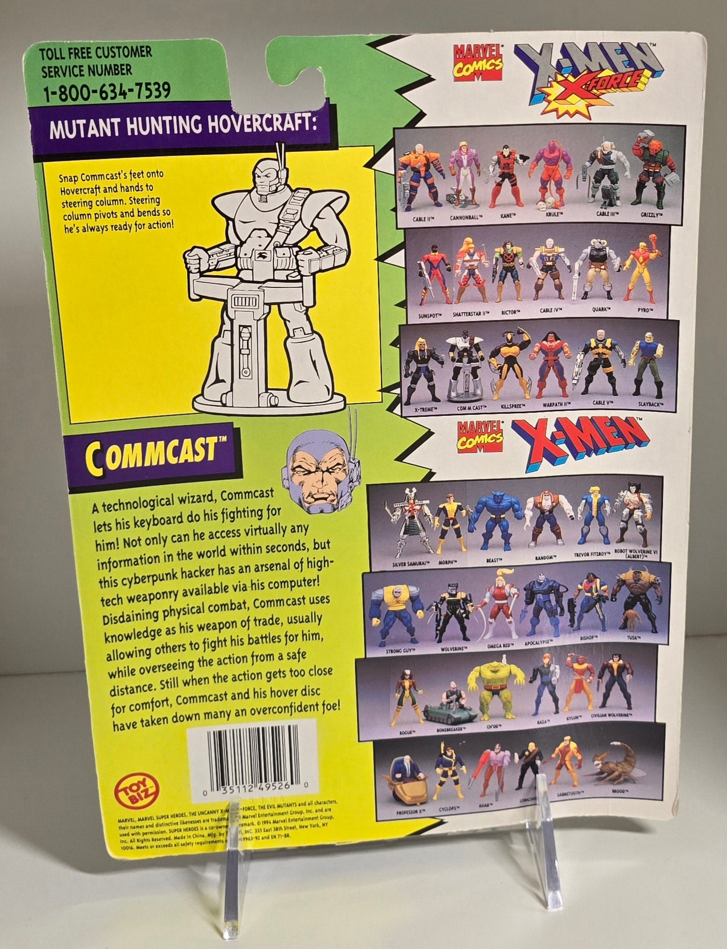 TOY BIZ X-MEN X-FORCE COMMCAST [PH02] X-Men Toy Biz   