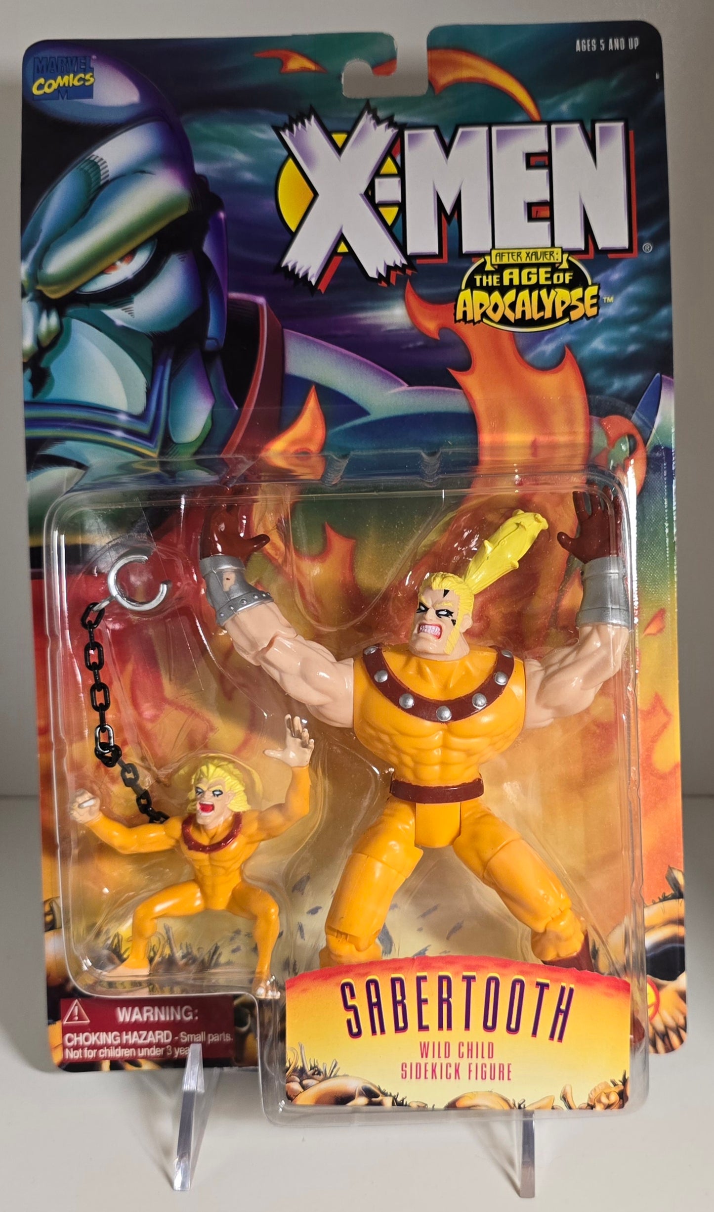 TOY BIZ X-MEN Age of Apocalypse SABERTOOTH WILD CHILD SIDEKICK ACTION FIGURE [PH01] X-Men Toy Biz   