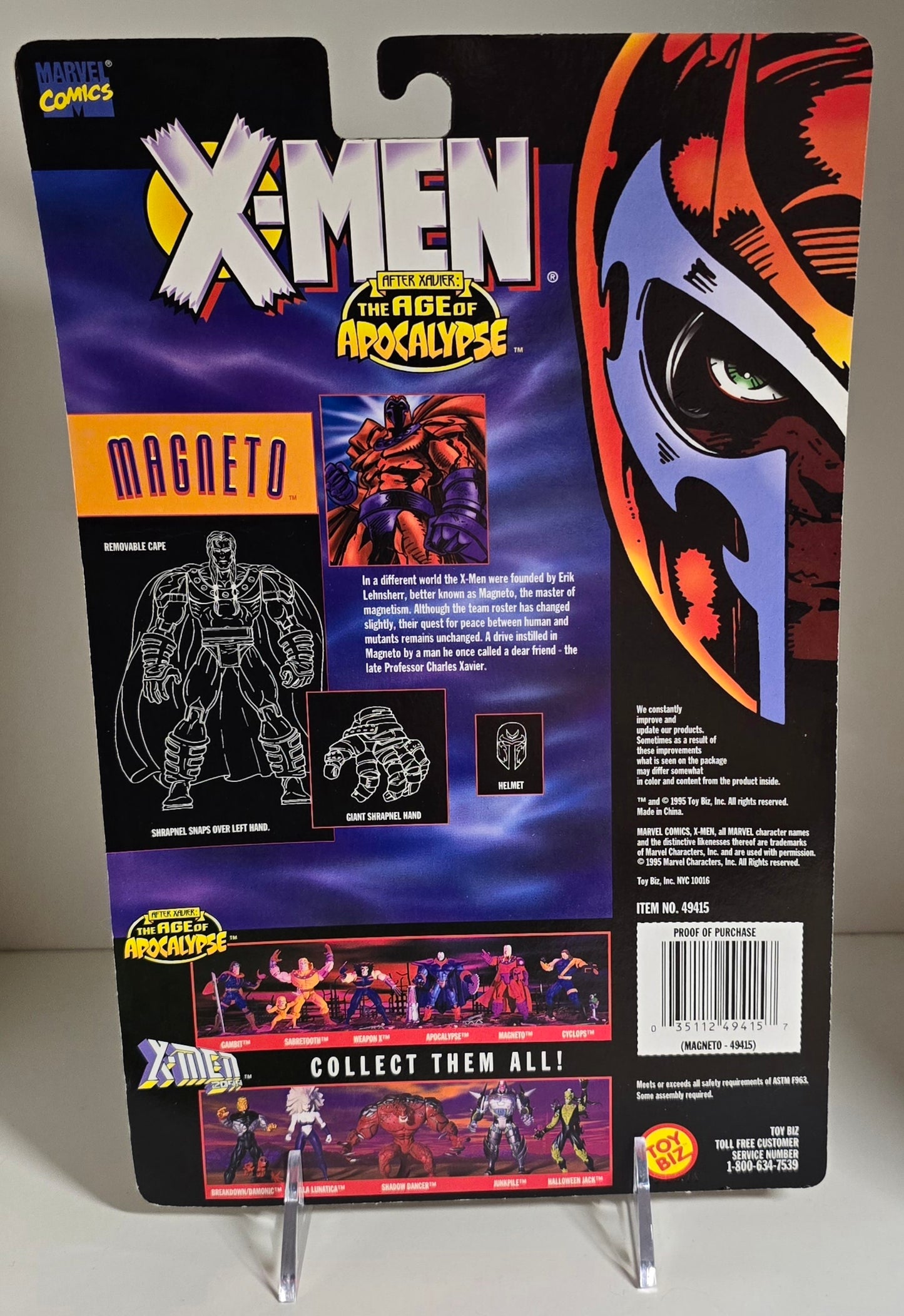 TOY BIZ X-MEN Age of Apocalypse MAGNETO ACTION FIGURE [PH02] X-Men Toy Biz   