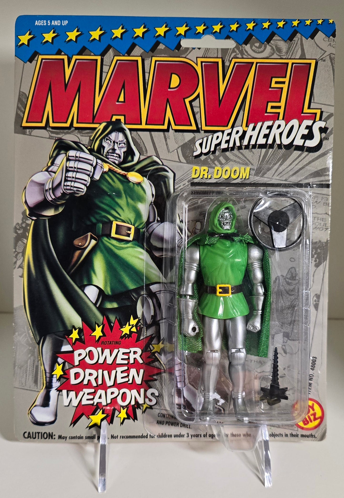 TOY BIZ MARVEL SUPER HEROES DR DOOM POWER DRIVEN WEAPONS [PH01] X-Men Toy Biz   