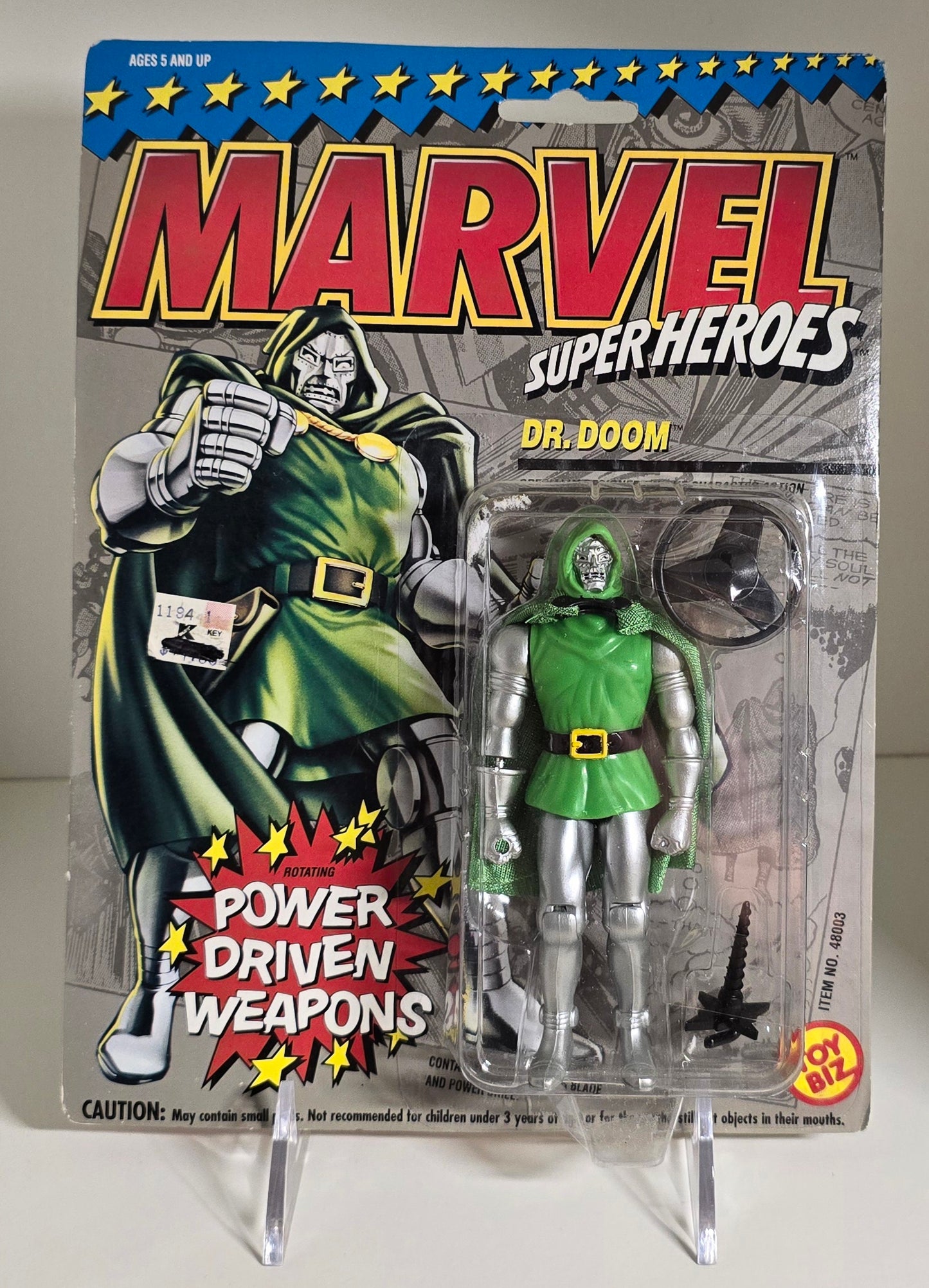 TOY BIZ MARVEL SUPER HEROES DR DOOM POWER DRIVEN WEAPONS [PH02] X-Men Toy Biz   