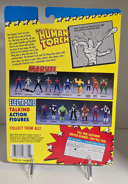 TOY BIZ MARVEL SUPER HEROES HUMAN TORCH FIREBALL FLING ACTION [PH06] X-Men Toy Biz   