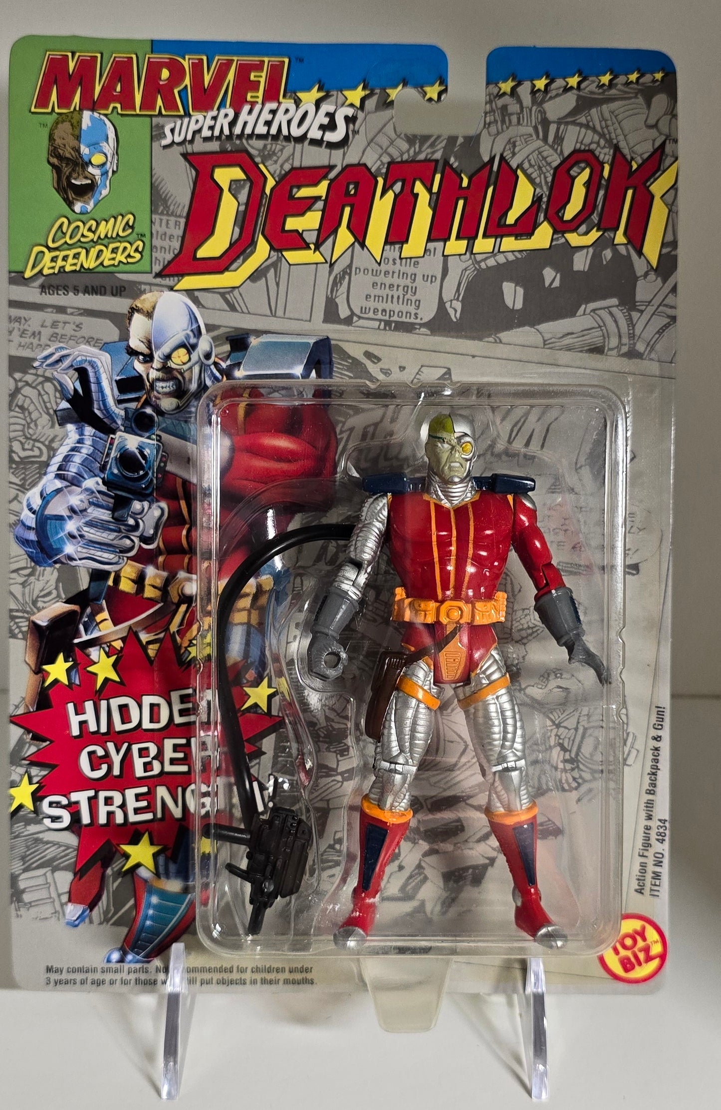 TOY BIZ MARVEL SUPER HEROES DEATHLOK HIDDEN CYBER STRENGTH [PH01] X-Men Toy Biz   