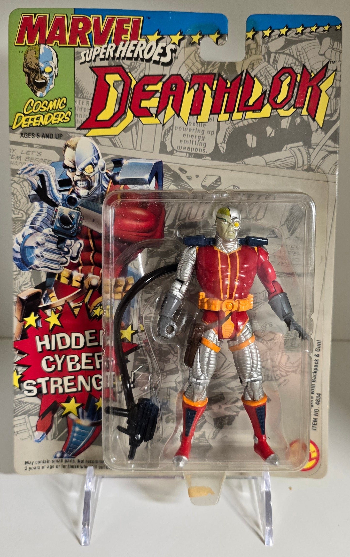 TOY BIZ MARVEL SUPER HEROES DEATHLOK HIDDEN CYBER STRENGTH [PH04] X-Men Toy Biz   