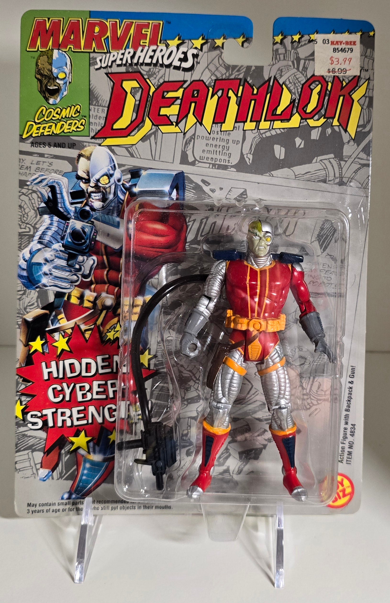 TOY BIZ MARVEL SUPER HEROES DEATHLOK HIDDEN CYBER STRENGTH [PH06] X-Men Toy Biz   