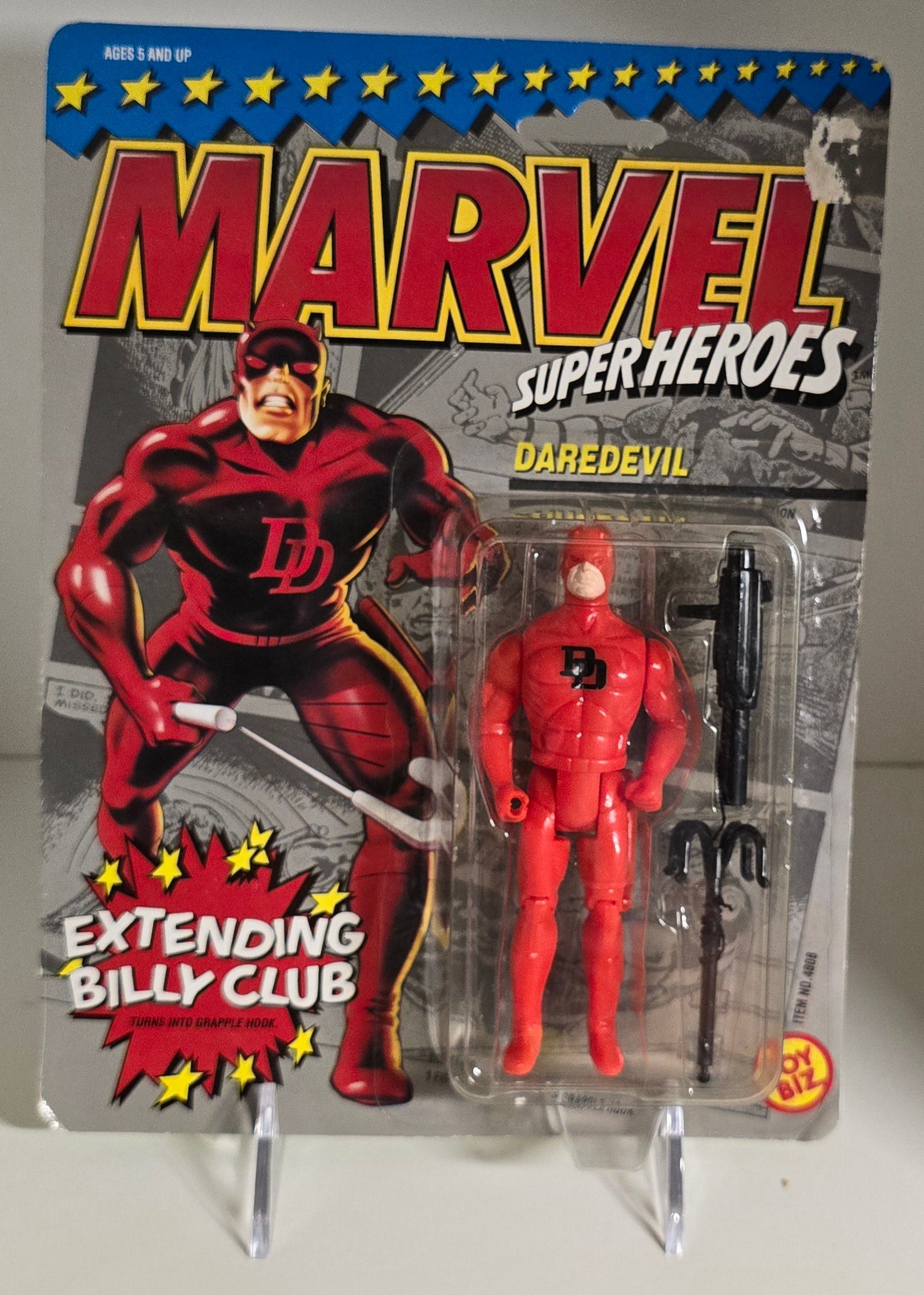 TOY BIZ MARVEL SUPER HEROES DAREDEVIL EXTENDING BILLY CLUB X-Men Toy Biz   