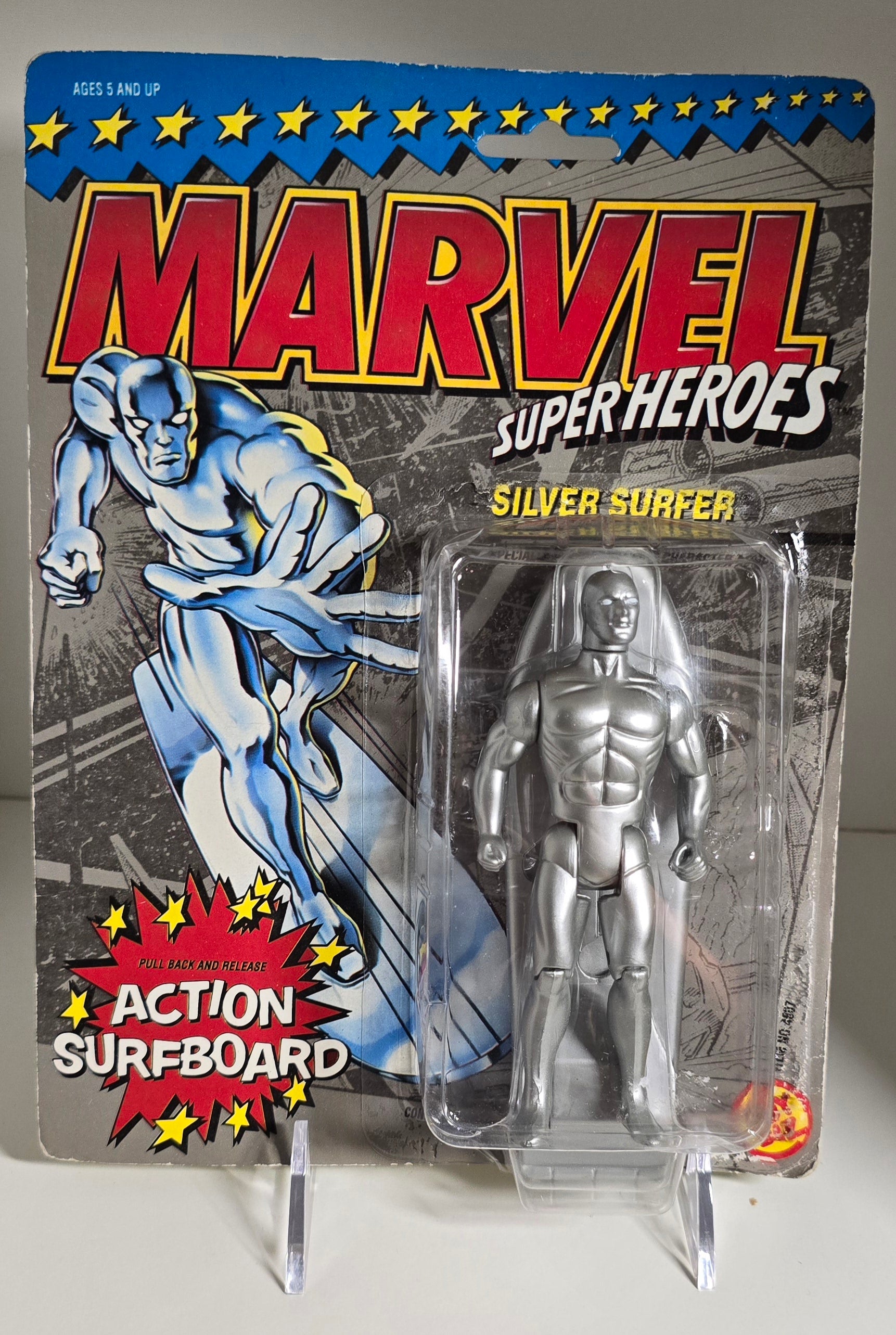 TOY BIZ MARVEL SUPER HEROES SILVER SURFER ACTION SURFBOARD X-Men Toy Biz   