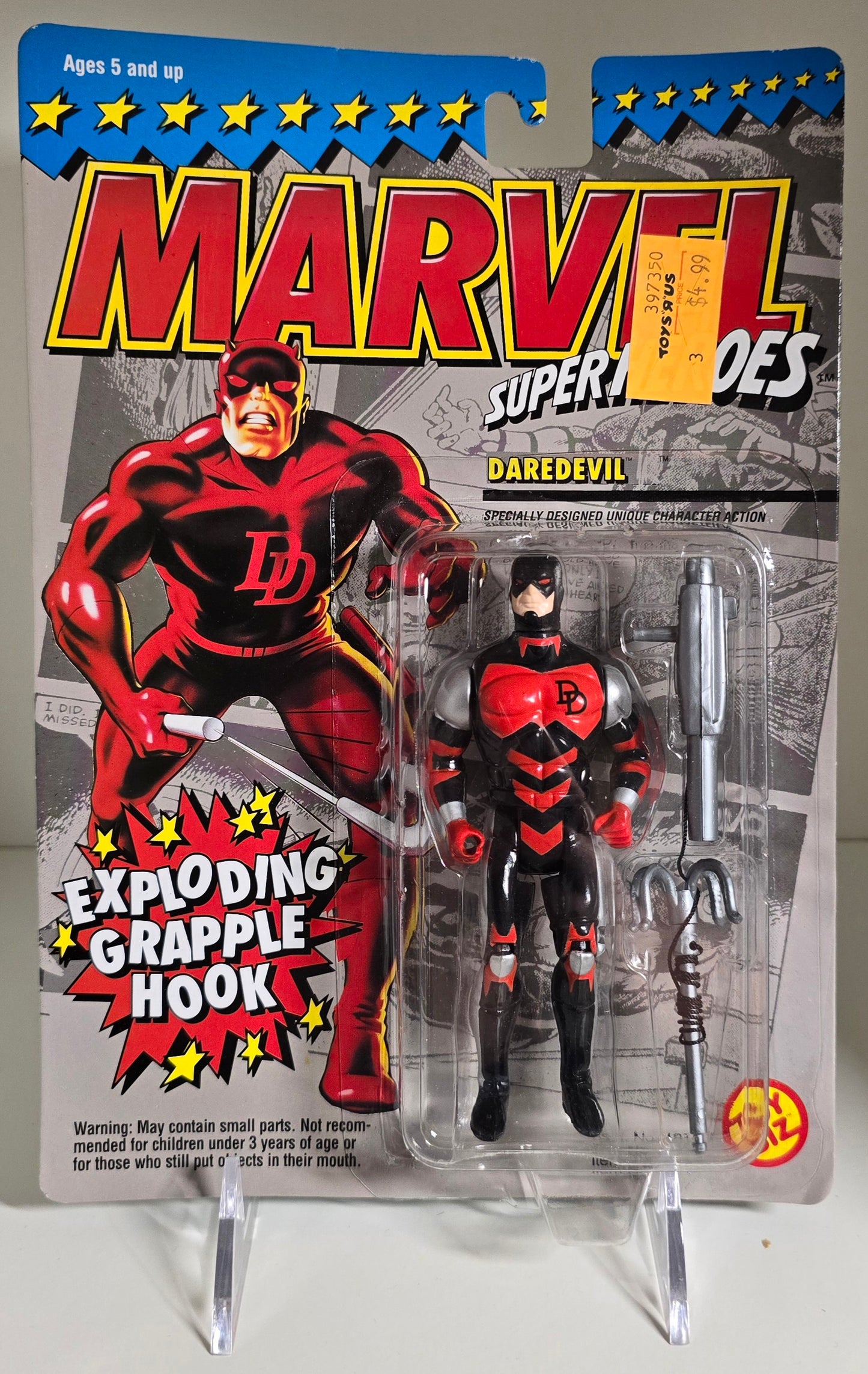 TOY BIZ MARVEL SUPER HEROES DAREDEVIL EXPLODING GRAPPLE HOOK [PH01] X-Men Toy Biz   