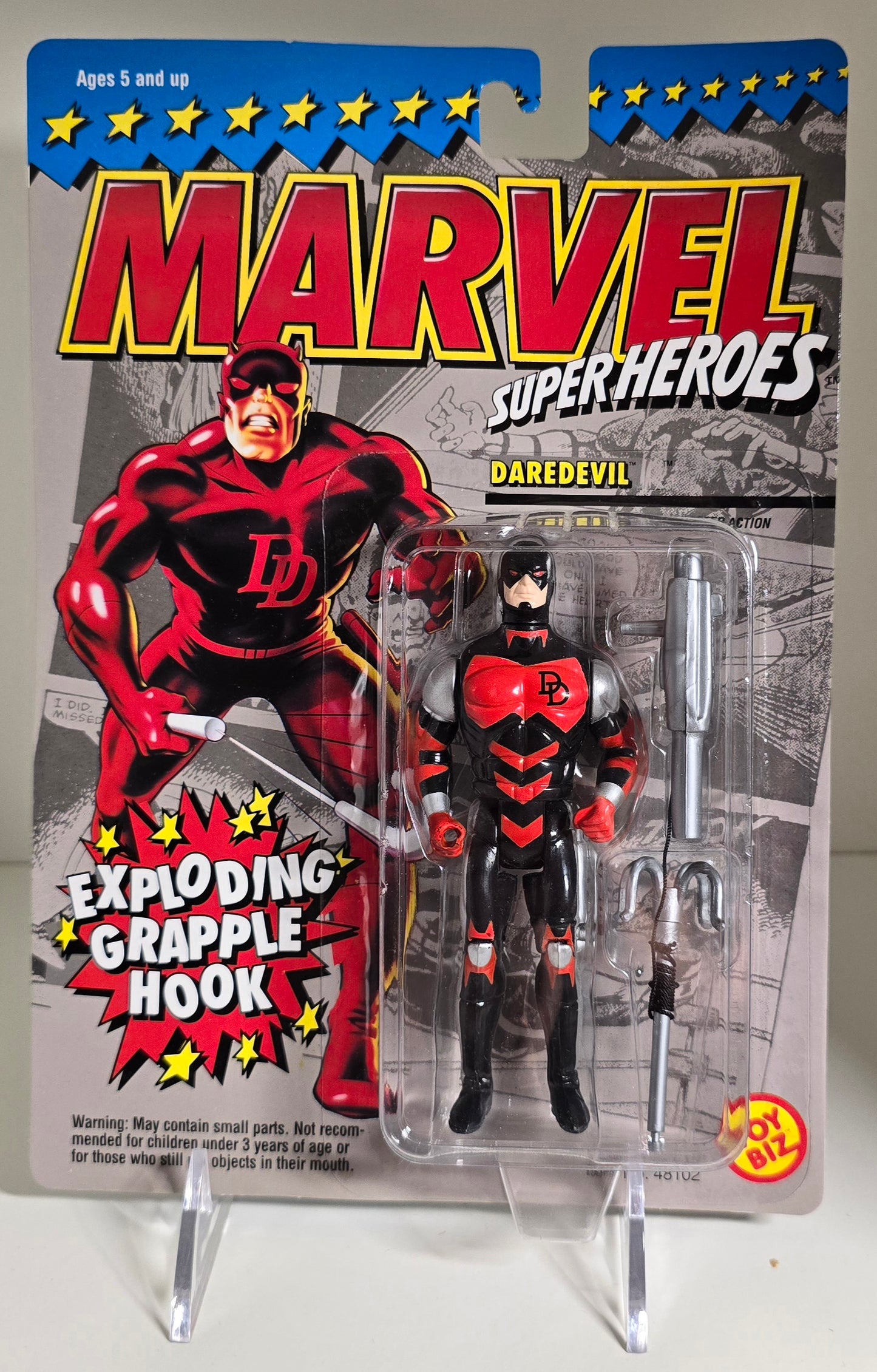 TOY BIZ MARVEL SUPER HEROES DAREDEVIL EXPLODING GRAPPLE HOOK [PH03] X-Men Toy Biz   