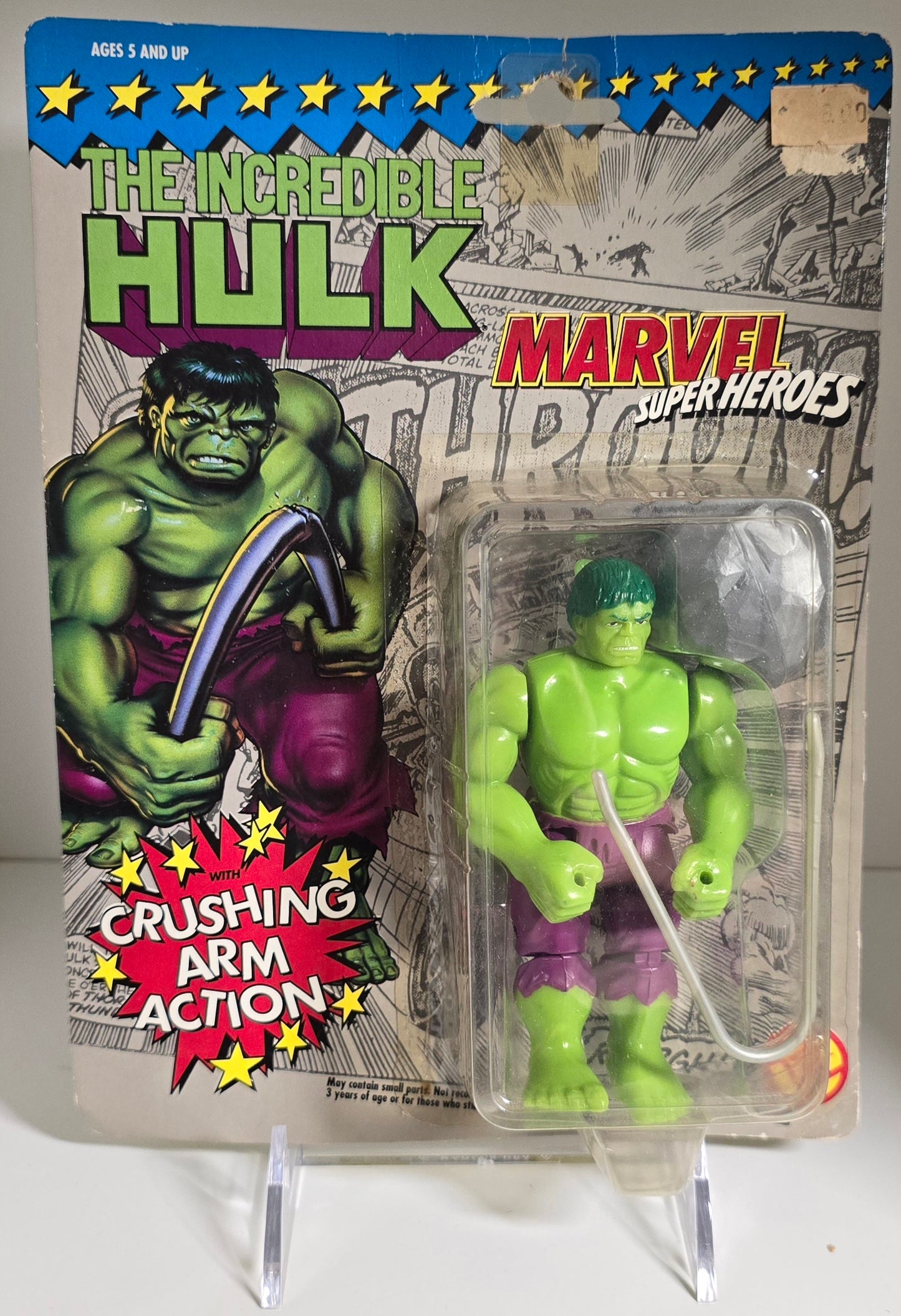 TOY BIZ MARVEL SUPER HEROES INCREDIBLE HULK CRUSHING ARM ACTION X-Men Toy Biz   