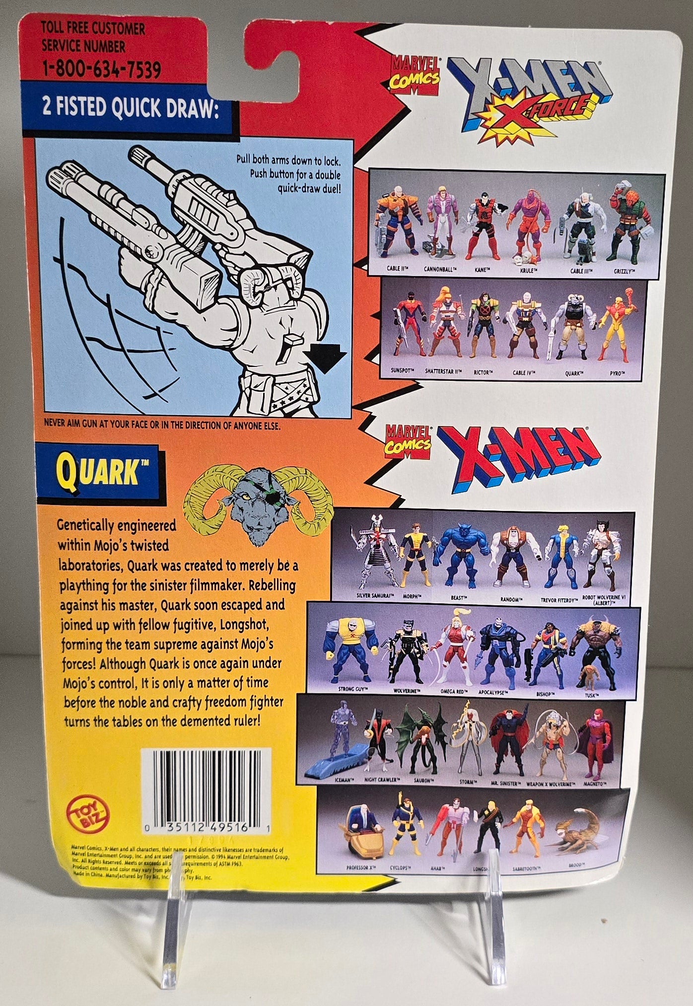 TOY BIZ X-MEN X-FORCE QUARK [PH02] X-Men Toy Biz   