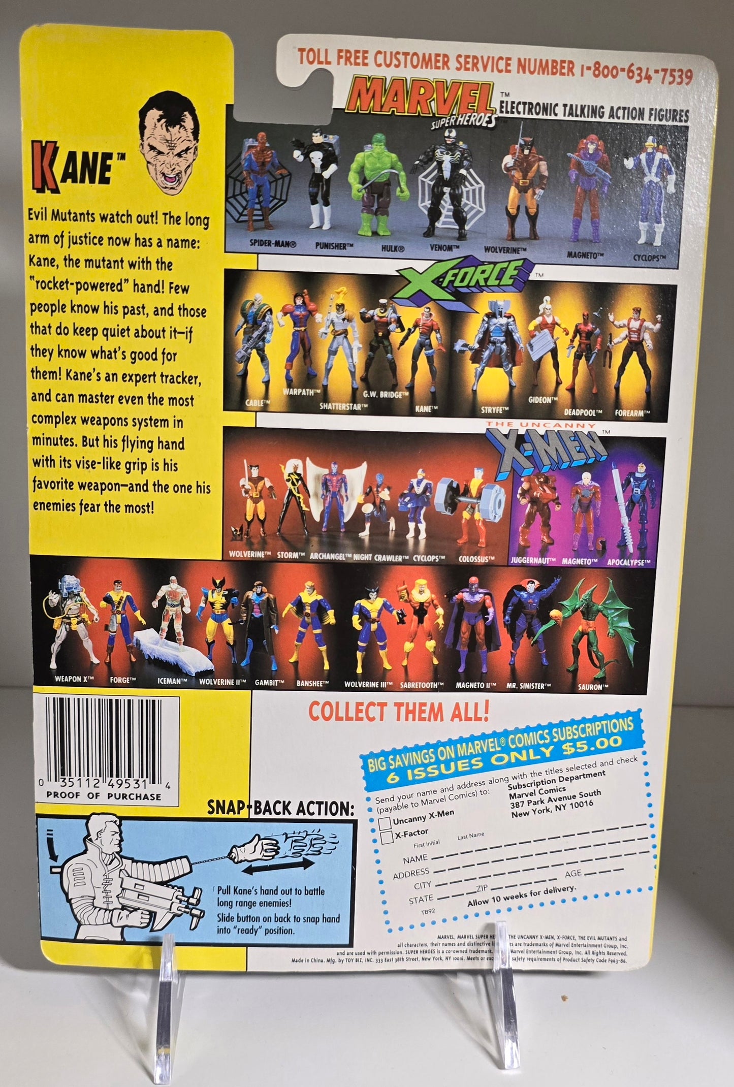 TOY BIZ X-MEN X-FORCE KANE [PH02] X-Men Toy Biz   