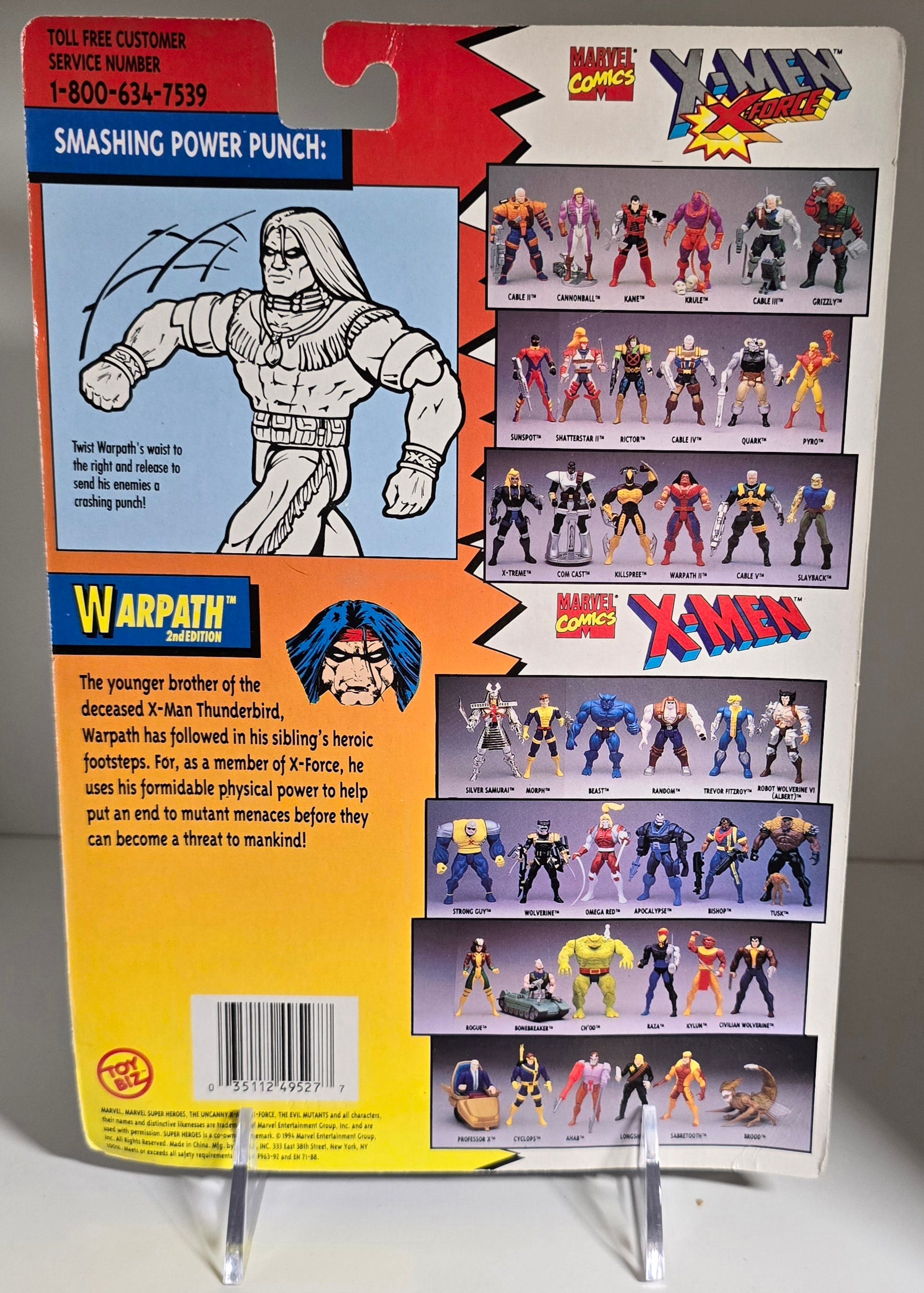 TOY BIZ X-MEN X-FORCE WARPATH 2ND EDITION ACTION FIGURE [PH02] X-Men Toy Biz   