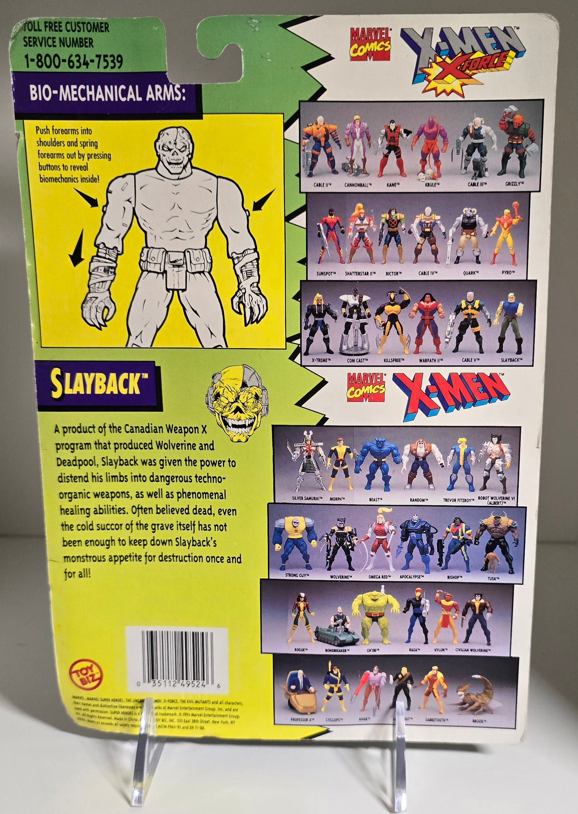 TOY BIZ X-MEN X-FORCE SLAYBACK ACTION FIGURE [PH02] X-Men Toy Biz   