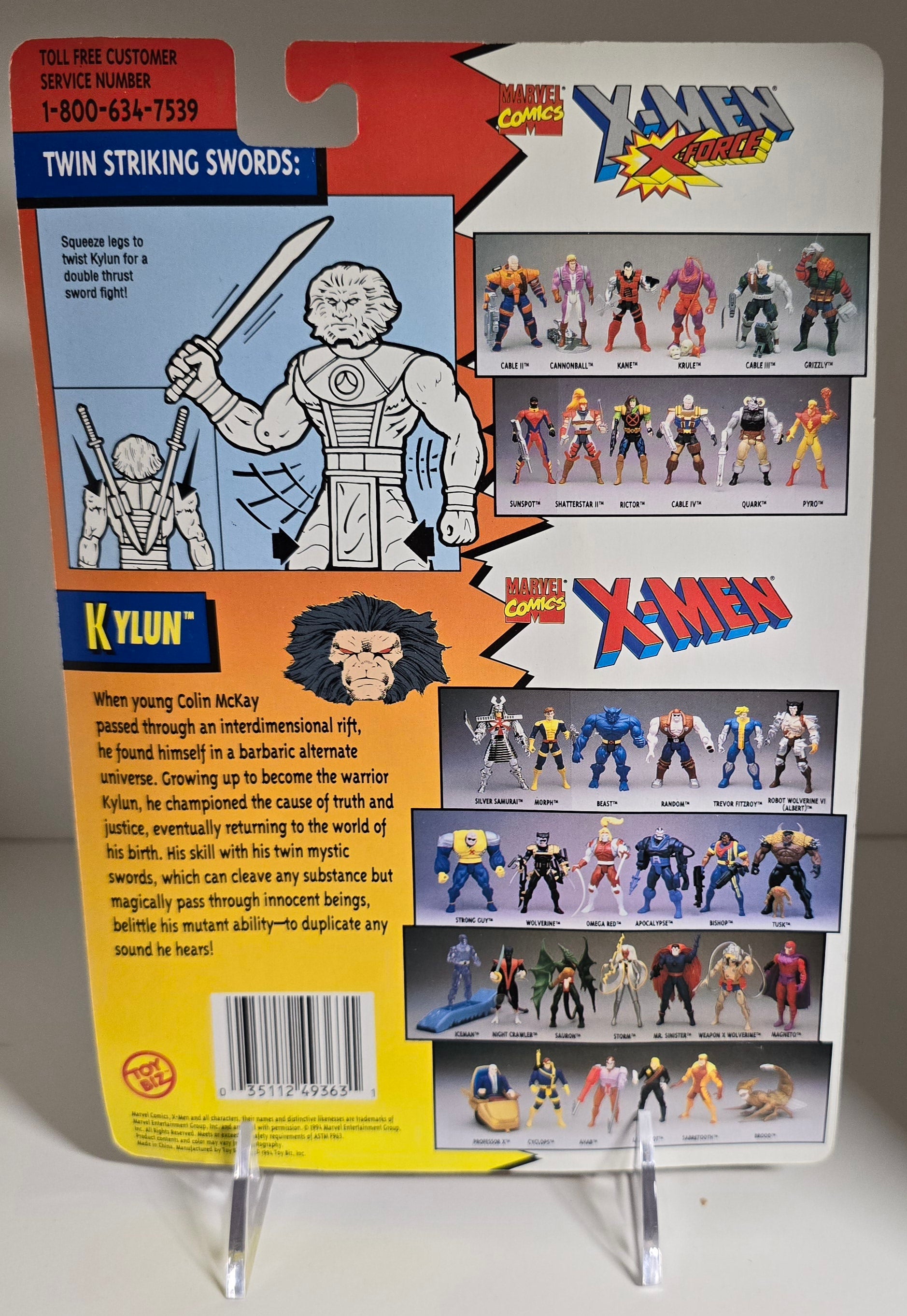 TOY BIZ UNCANNY X-MEN KYLUN ACTION FIGURE [PH01] X-Men Toy Biz   