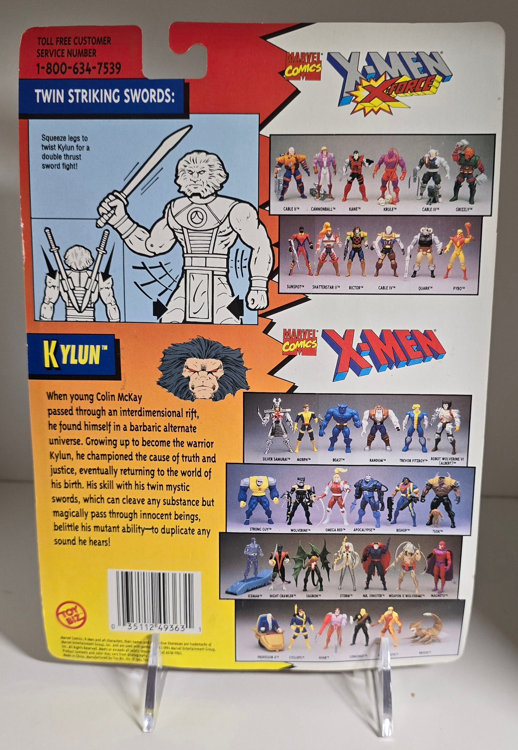 TOY BIZ UNCANNY X-MEN KYLUN ACTION FIGURE [PH02] X-Men Toy Biz   