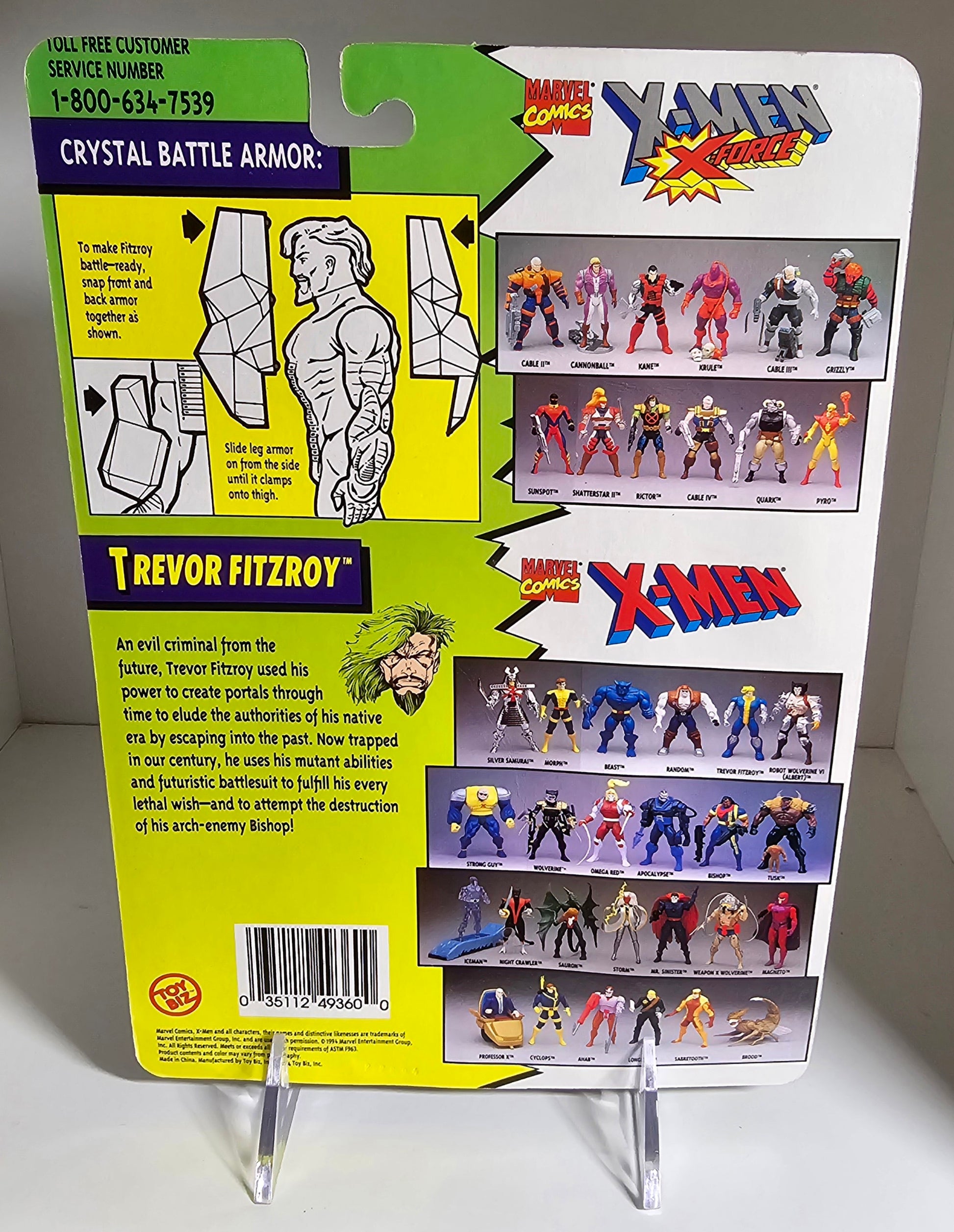 TOY BIZ UNCANNY X-MEN TREVOR FITZROY ACTION FIGURE [PH01] X-Men Toy Biz   